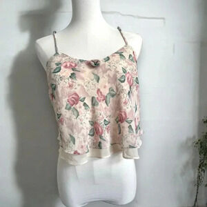 La Senza vintage cami floral coquette pastel cottagecore  M